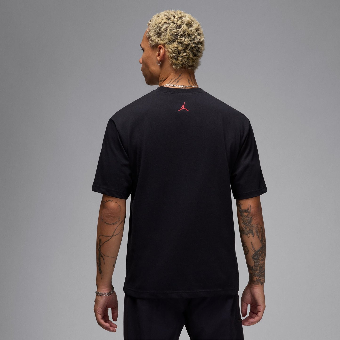 Air Jordan Mens Sneaker Patch Tee - Black Denim Exchange