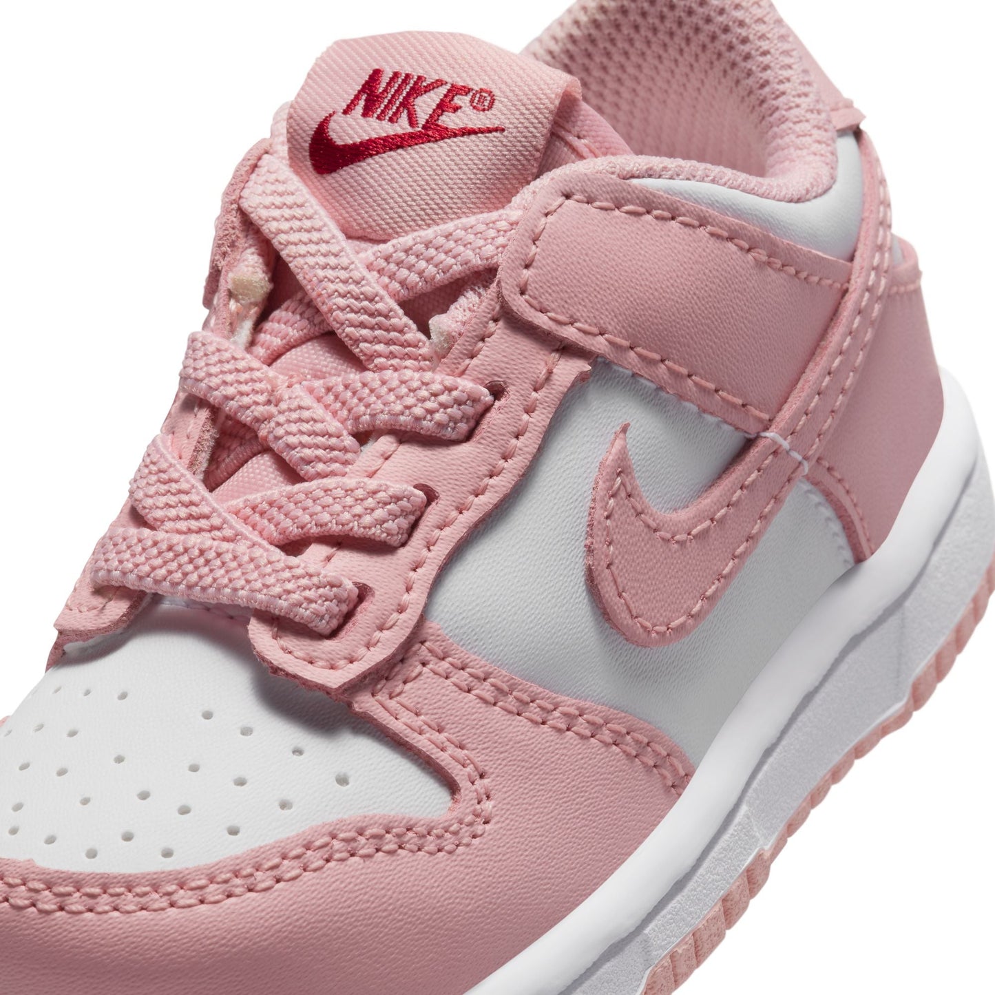 Nike (TD) Dunk Low - White/Pink Glaze Denim Exchange