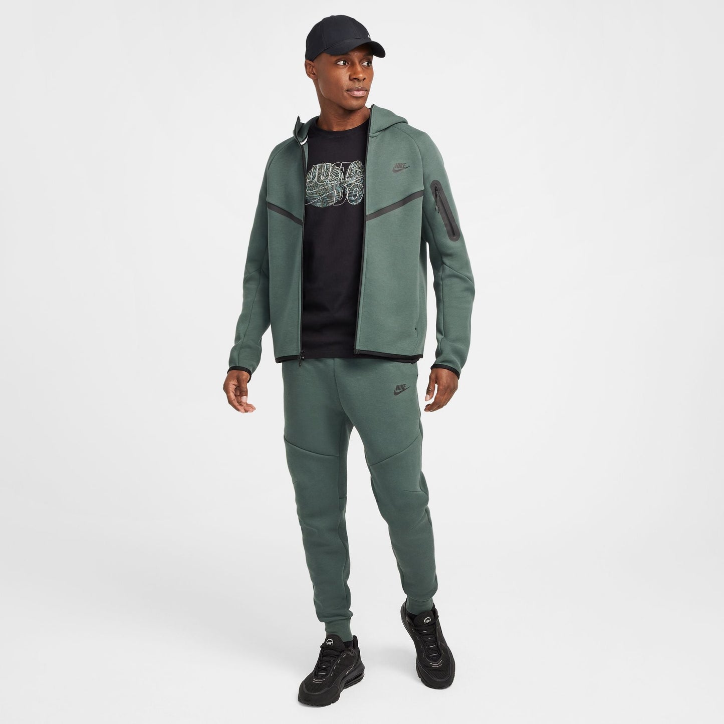 Nike Mens Tech Fleece Joggers - Green/Black Denim Exchange