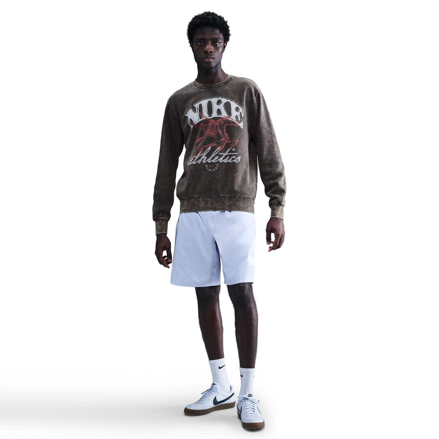 Nike Mens Sportswear Club Fleece Crewneck - Anthracite Denim Exchange