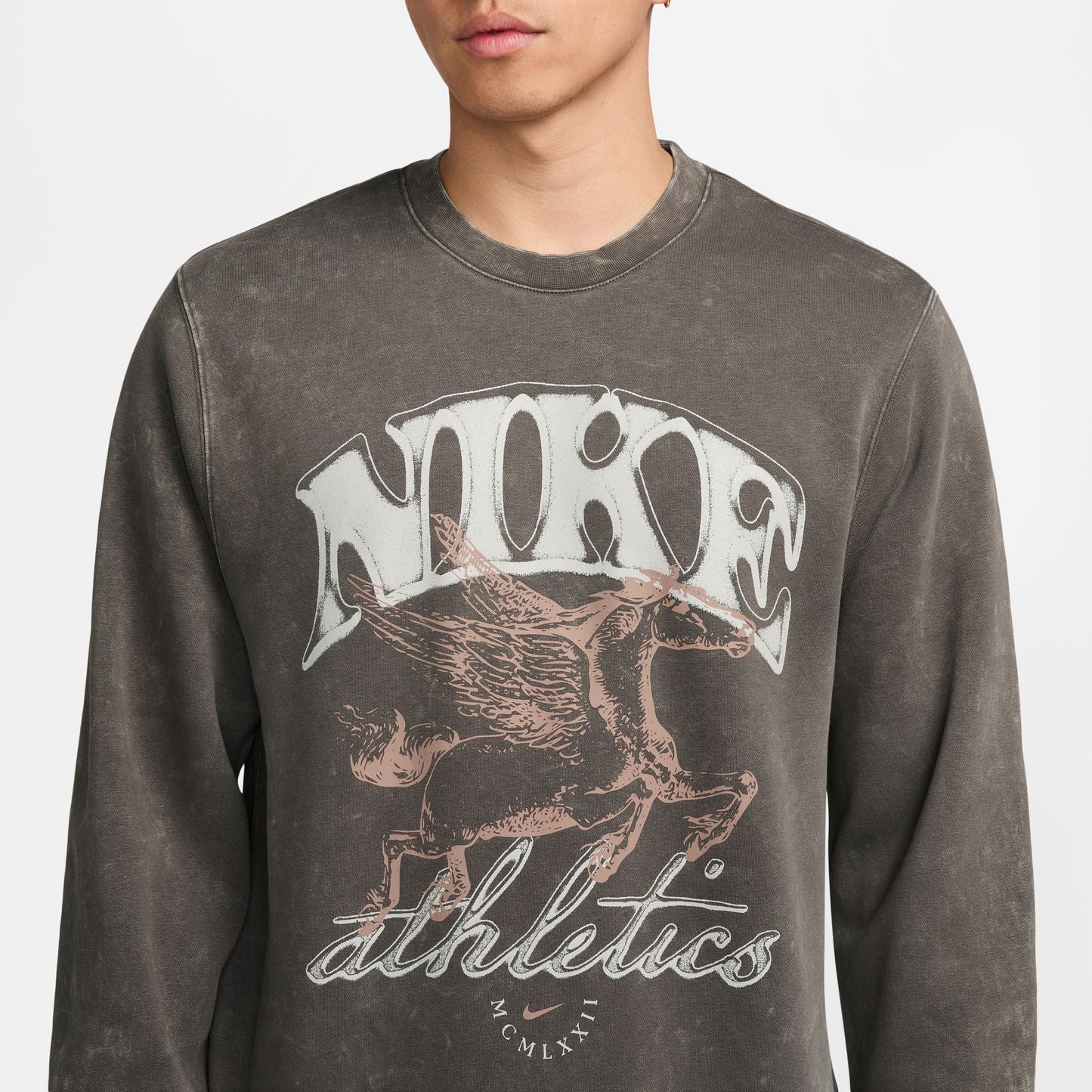 Nike Mens Sportswear Club Fleece Crewneck - Cave Stone Denim Exchange
