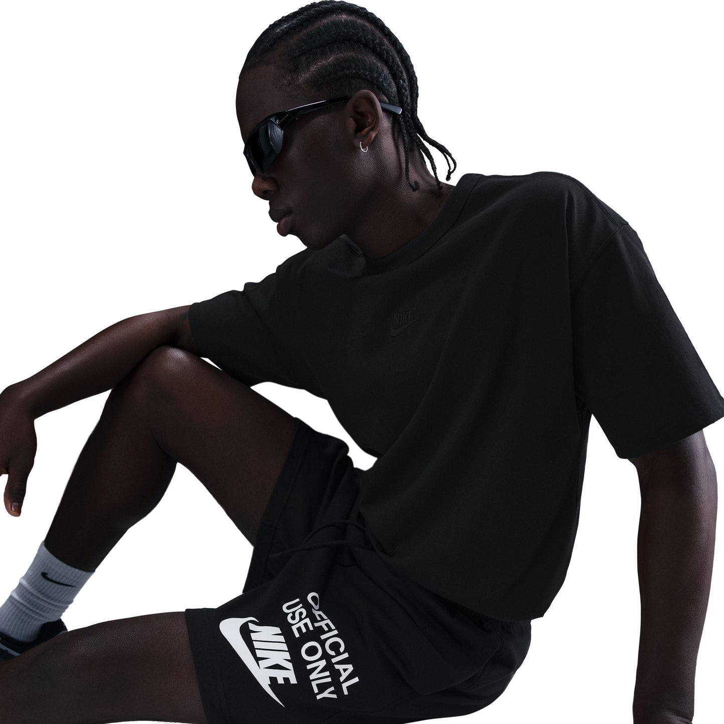 Nike Mens Club Knit Shorts - Black/White Denim Exchange