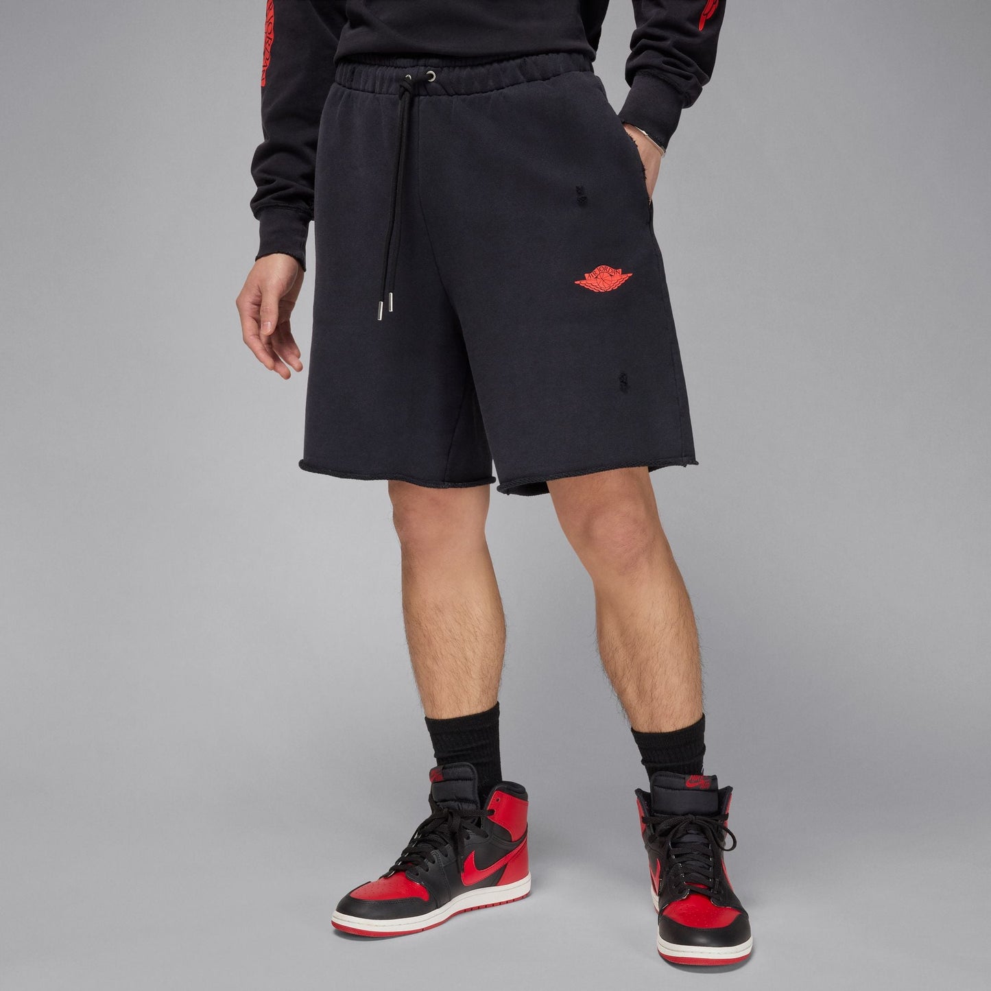 Air Jordan Mens Rare Air Shorts- Black Denim Exchange
