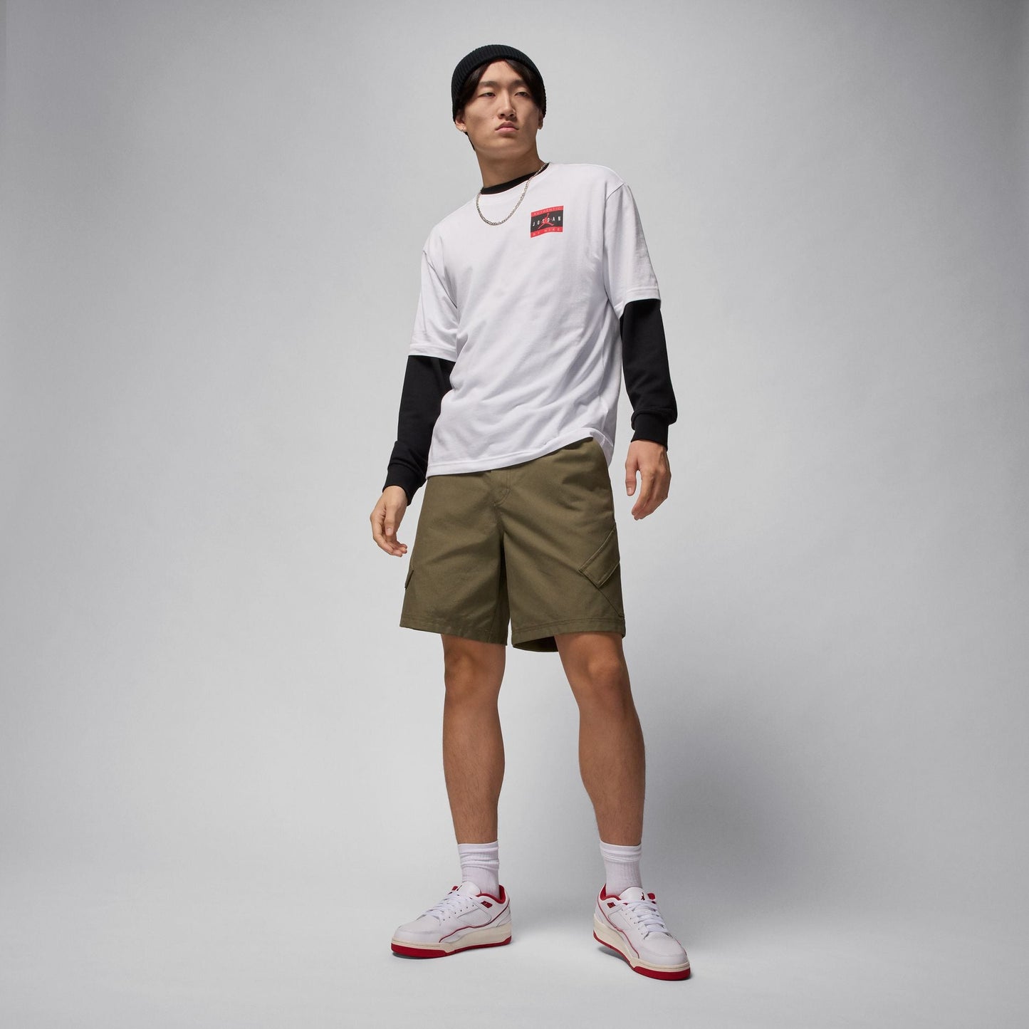 Air Jordan Mens Brand Tee - White Denim Exchange