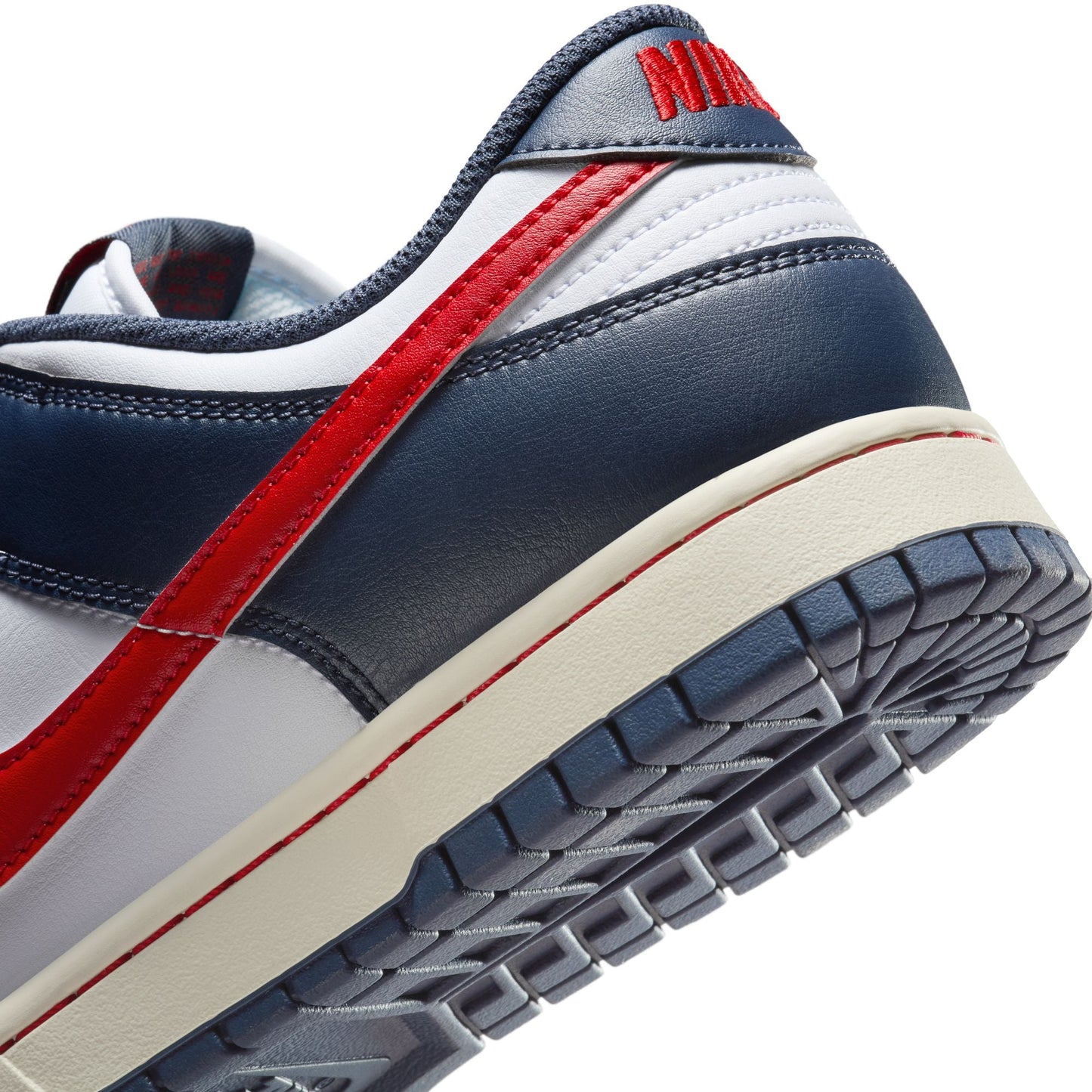 Nike Mens Dunk Low Retro - White/University Red Denim Exchange