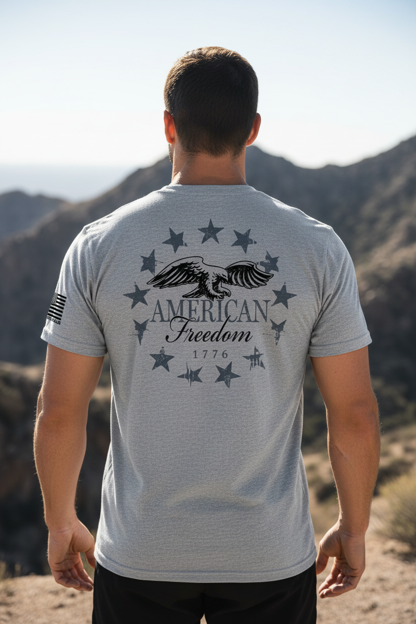 American Freedom Eagle Shield Republic