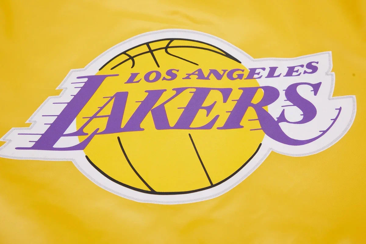 Pro Standard LA Lakers Big Logo Satin Jacket - Gold Denim Exchange