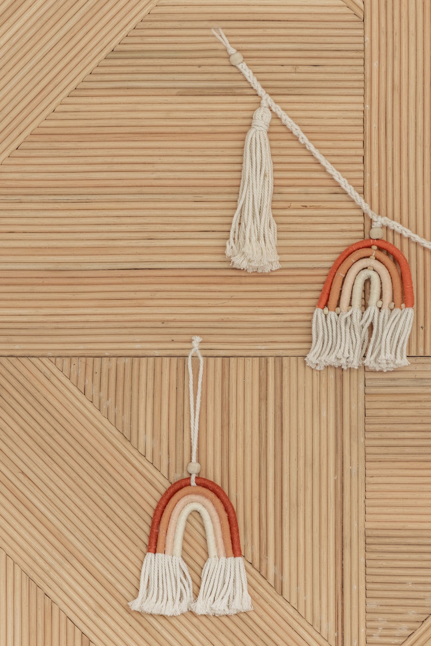 Small Macrame Rainbow Village Thrive