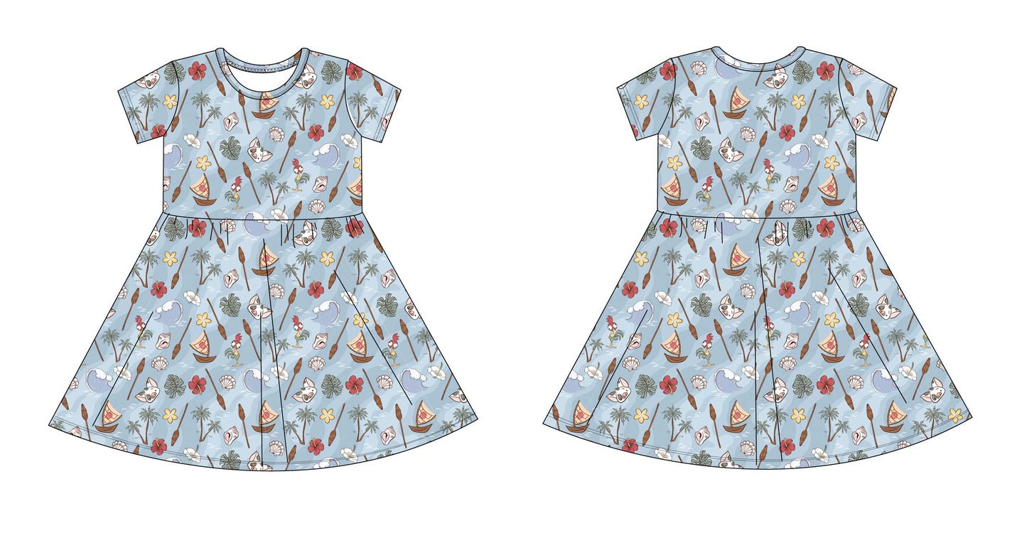Oceania - Dress Blush Lotus