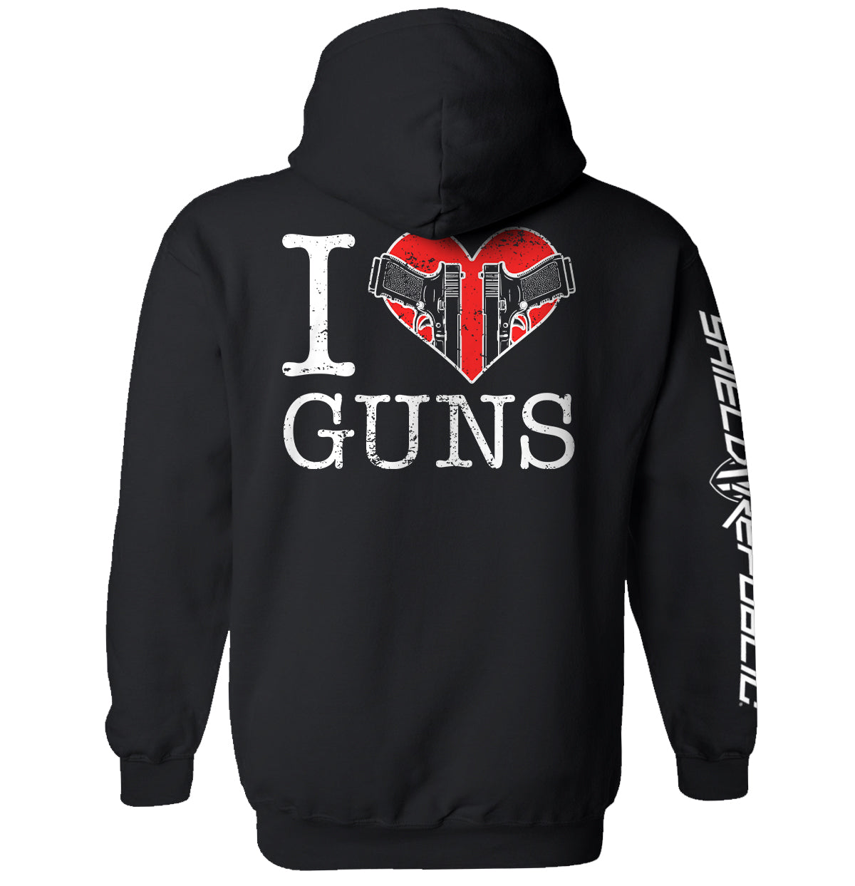 I Love Guns Shield Republic