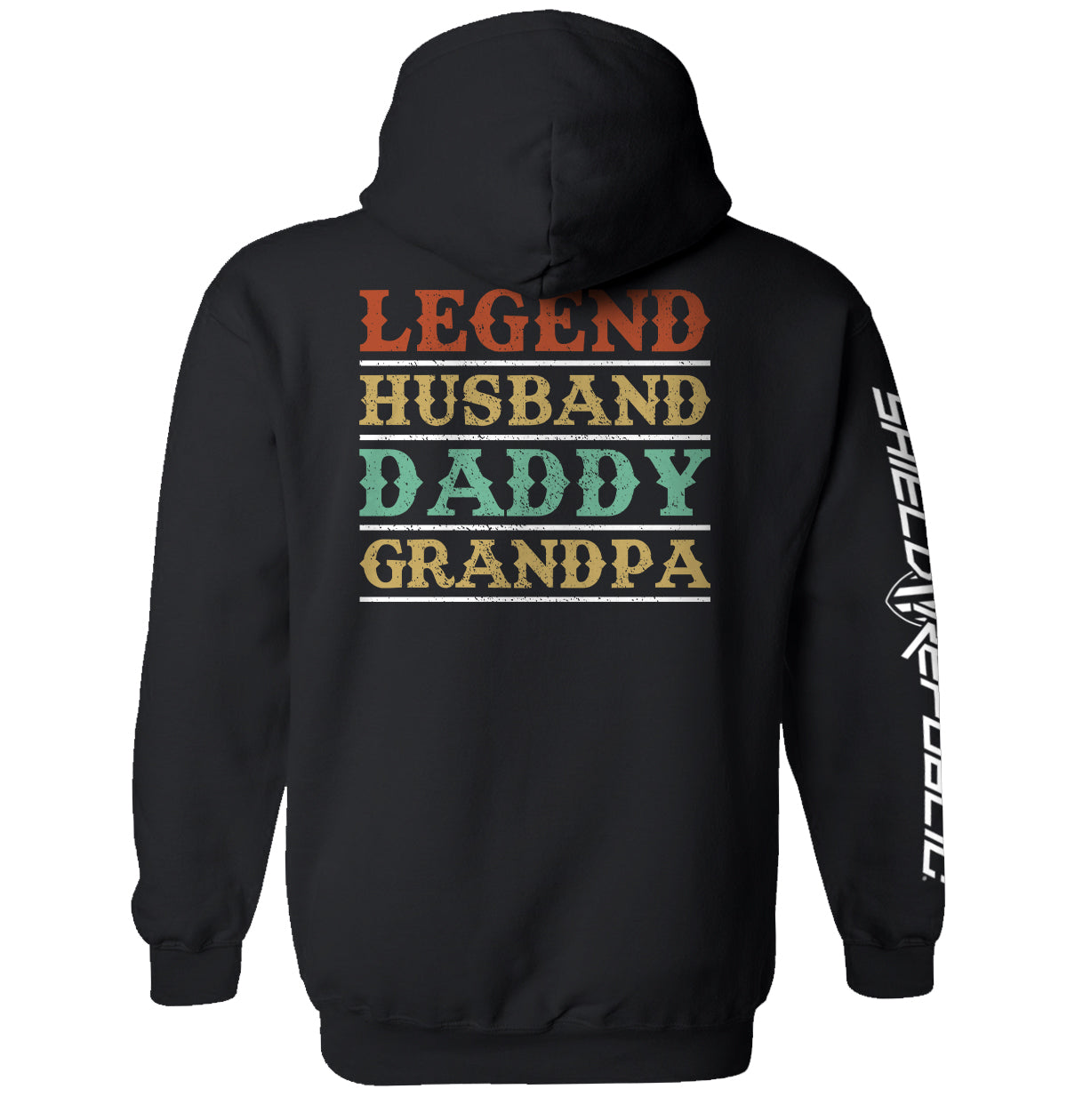 Legend Husband Daddy Grandpa Shield Republic
