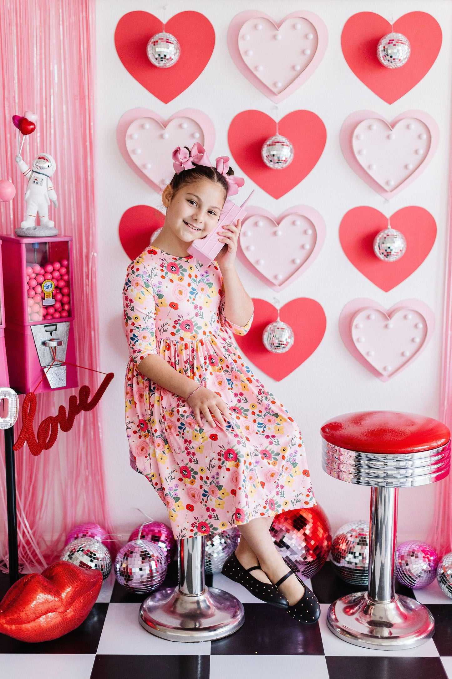 SALE Bouquet Beauty 3/4 Sleeve Pocket Twirl Dress Mila & Rose ®
