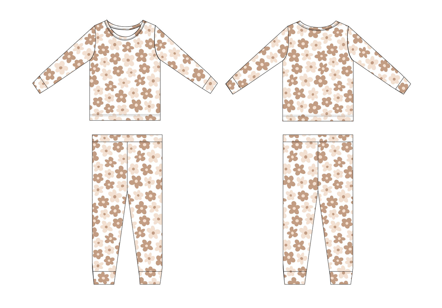 Sad Beige Daisy (new) - Set Blush Lotus