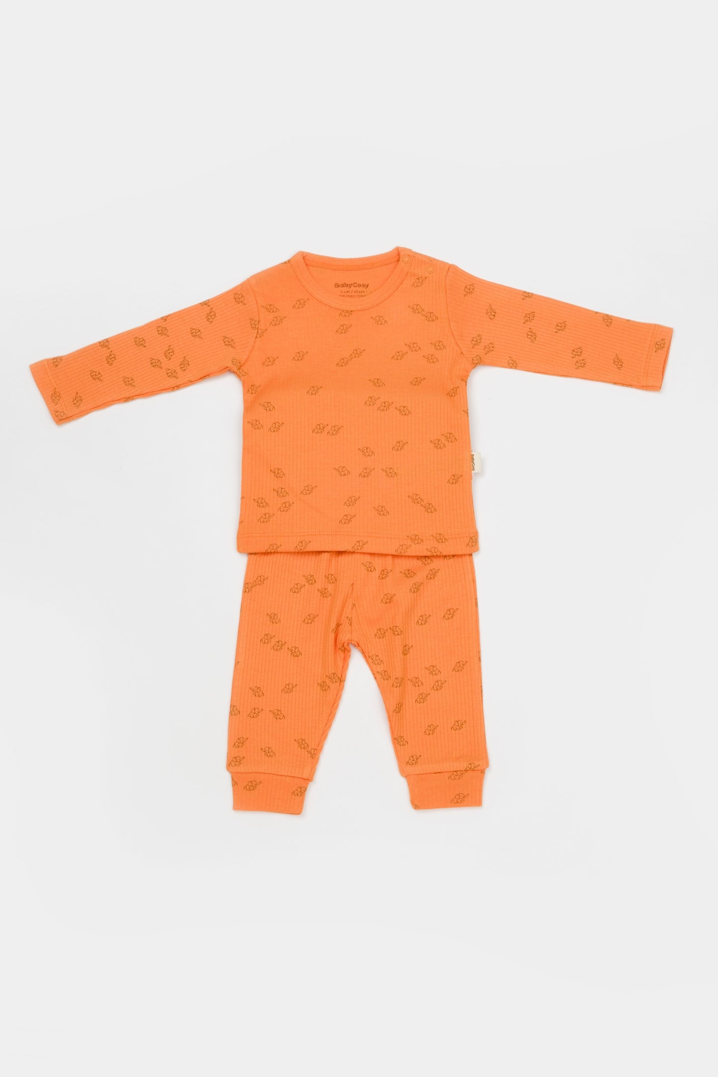 Three Piece Orange Elephant Set Honey and Hive