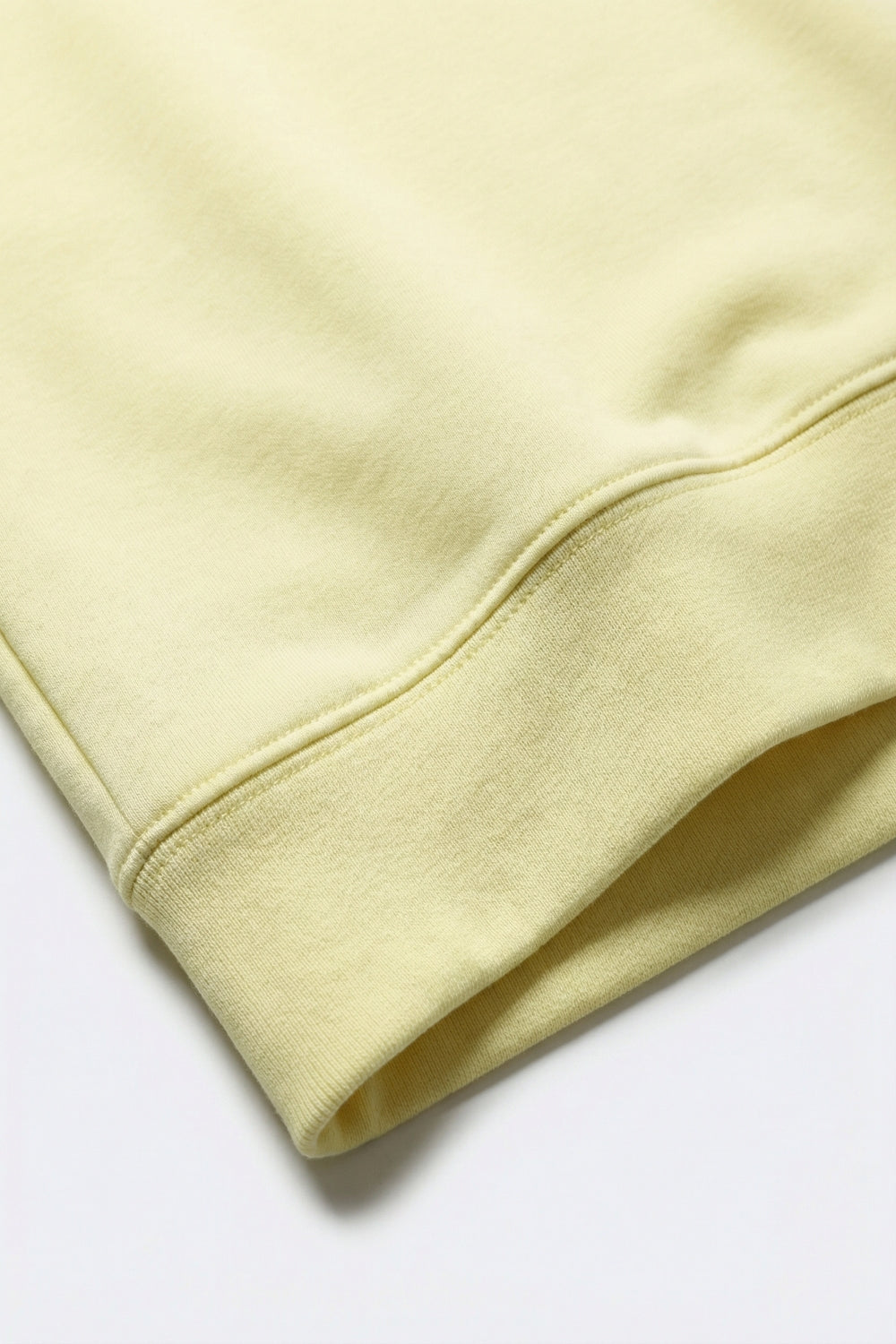 Crew Neck Dropped Shoulder Basic Sweatshirt in yellow Q2store