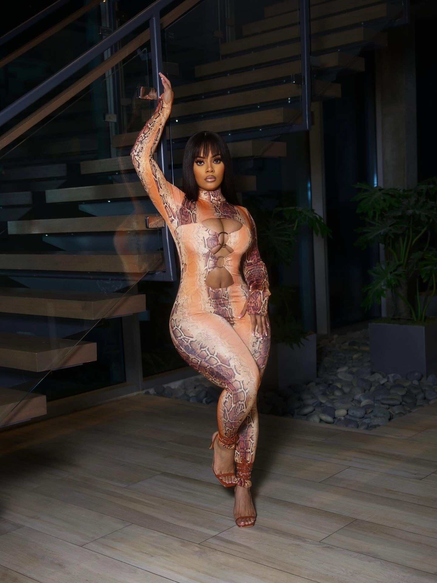 Snake Skin Jumpsuit DALOVELY STYLE
