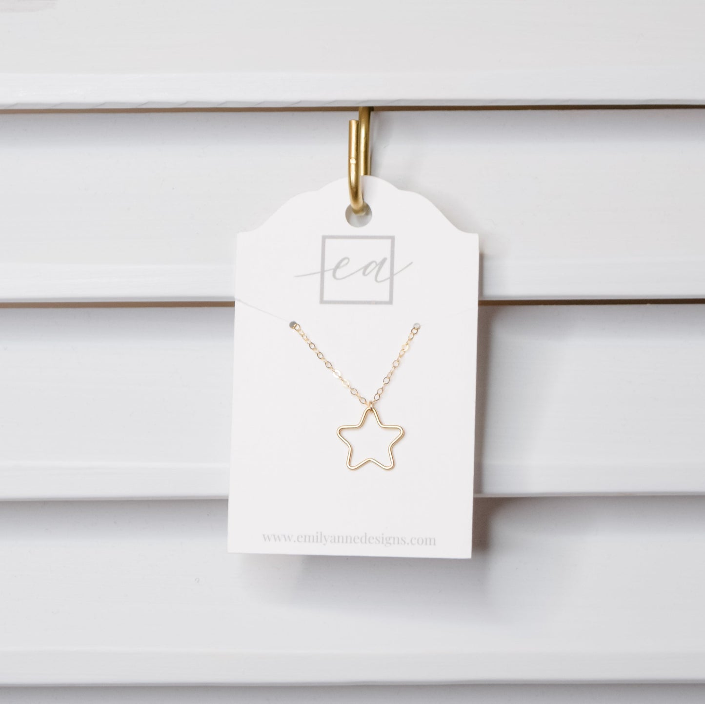 Open Star Necklace Emily Anne Designs LLC