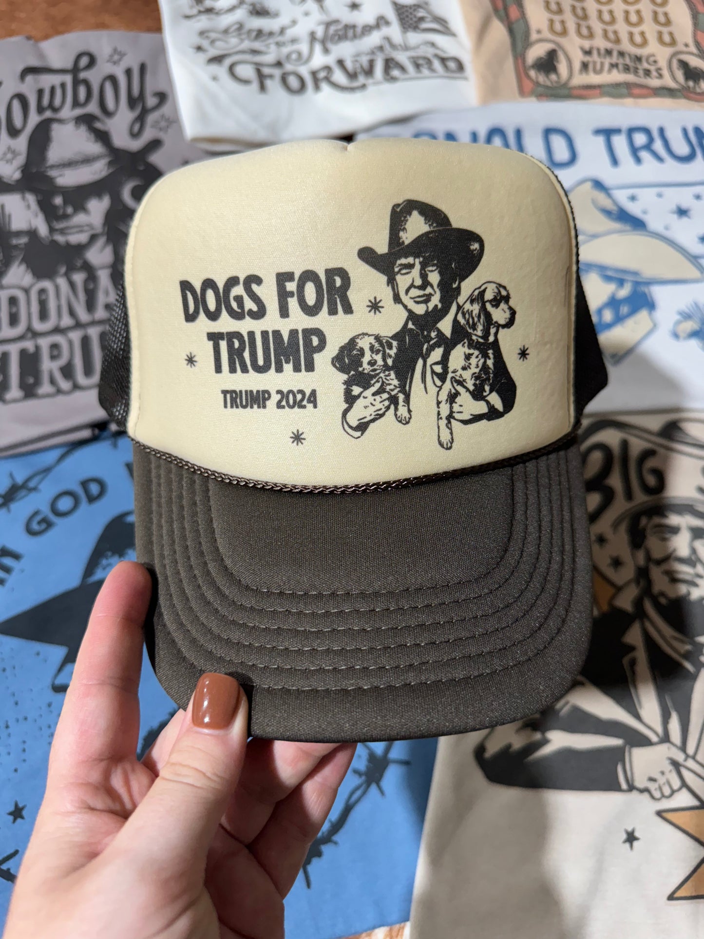 Dogs For Trump Trucker Hat Wild Junkie
