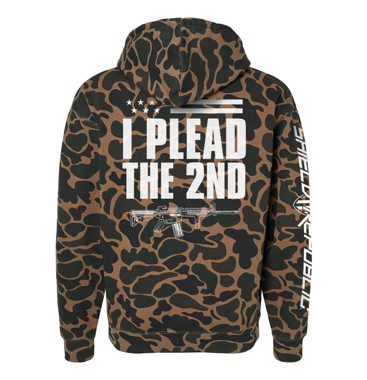 I Plead The 2nd (Back Print) Shield Republic