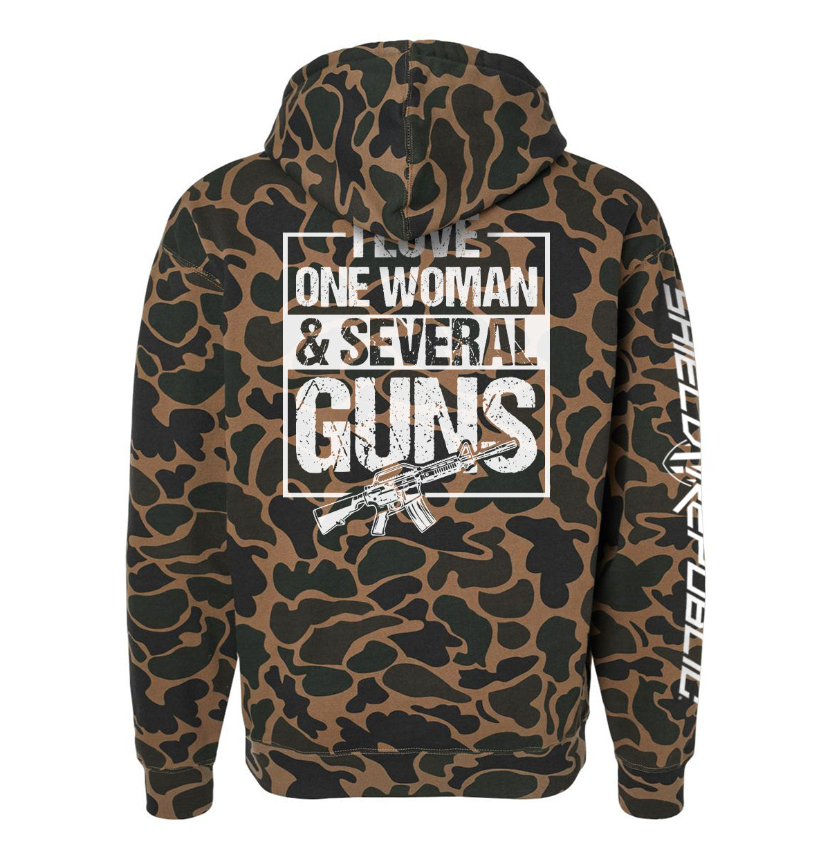 I Love One Woman & Several Guns Shield Republic