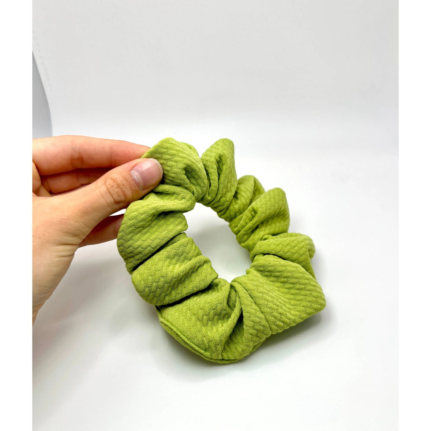 Mini Olive Green Bullet Scrunchie Enchanted Scrunch
