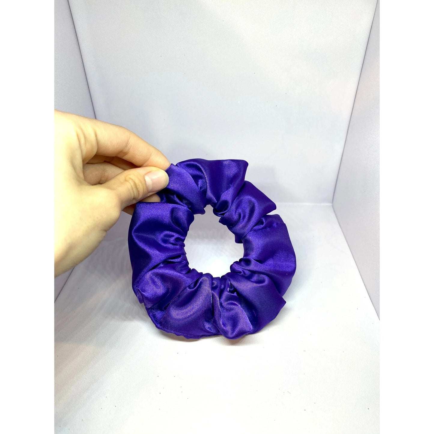 Mini Dark Purple Silk Scrunchie Enchanted Scrunch