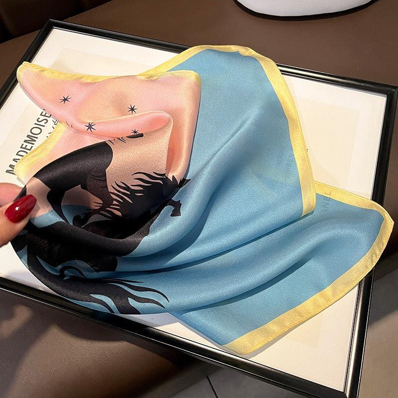 Wild Horses Silk Scarf – Luxurious Country Cowgirl Accessory Country in My Heart