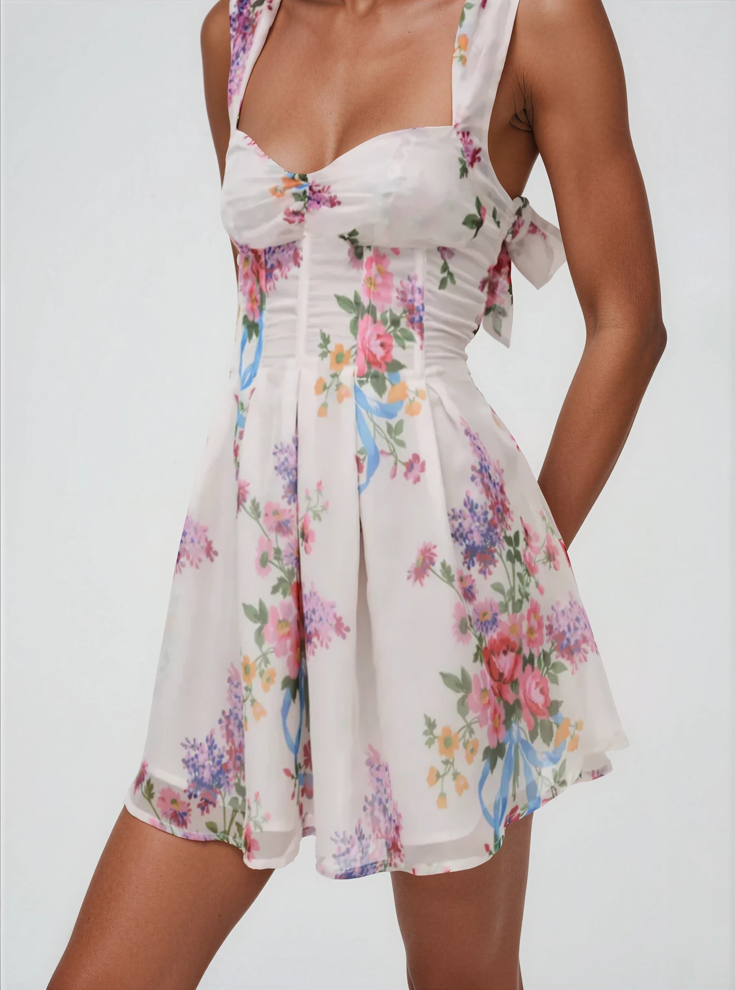 August Mini Dress – White XO, Tina