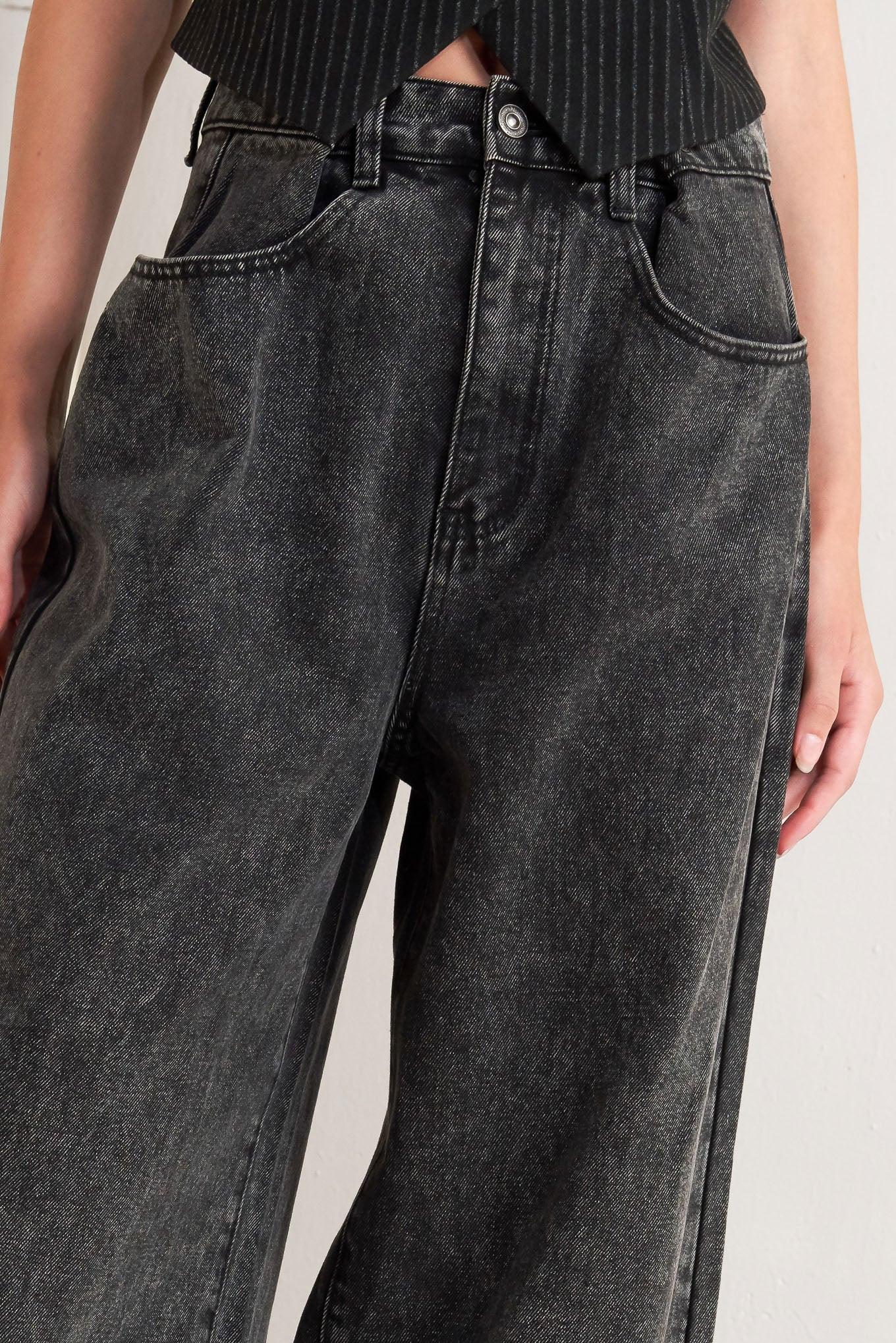 TAKE MY WORD DENIM PANTS Flying Tomato