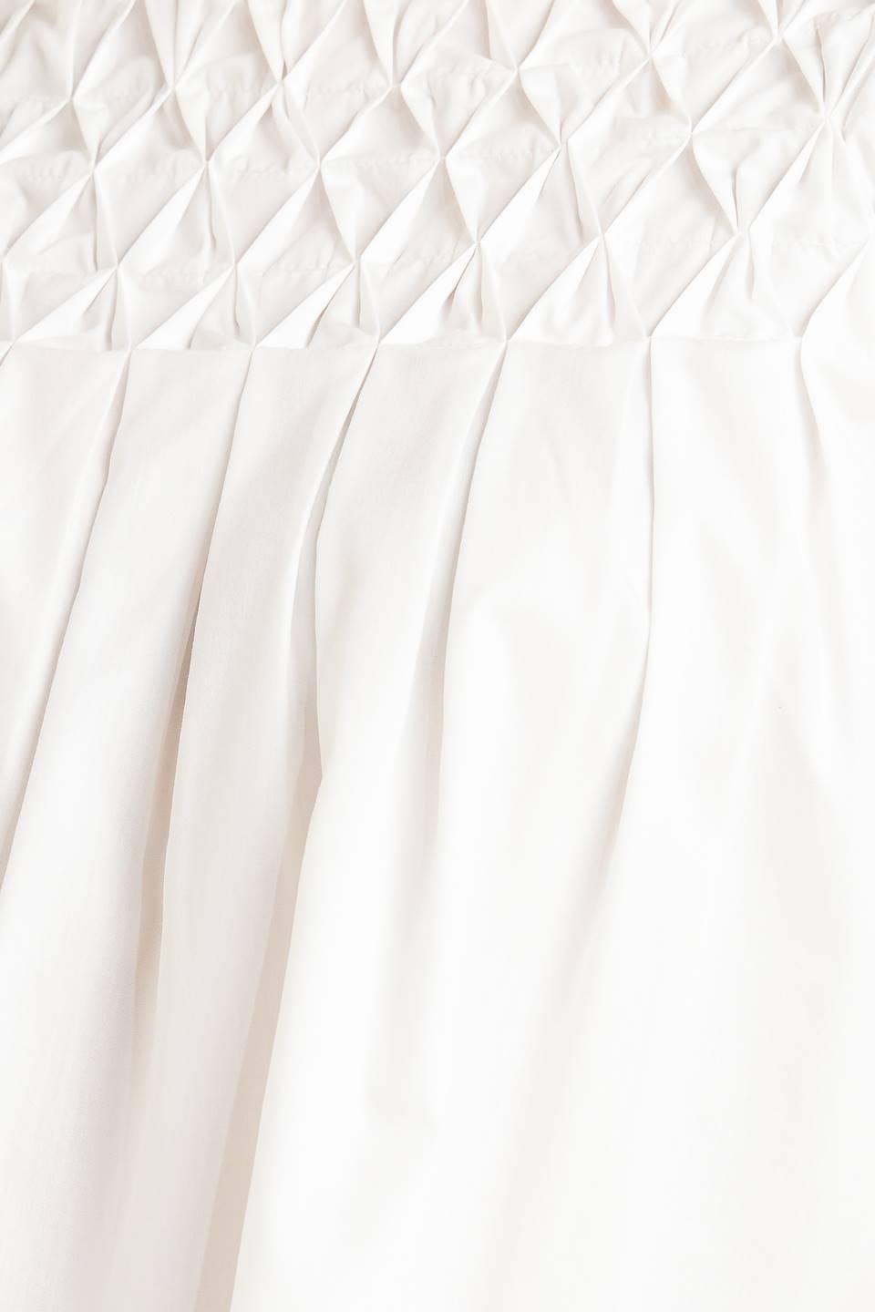 WHITE DREAM PUFF WOVEN TOP Flying Tomato