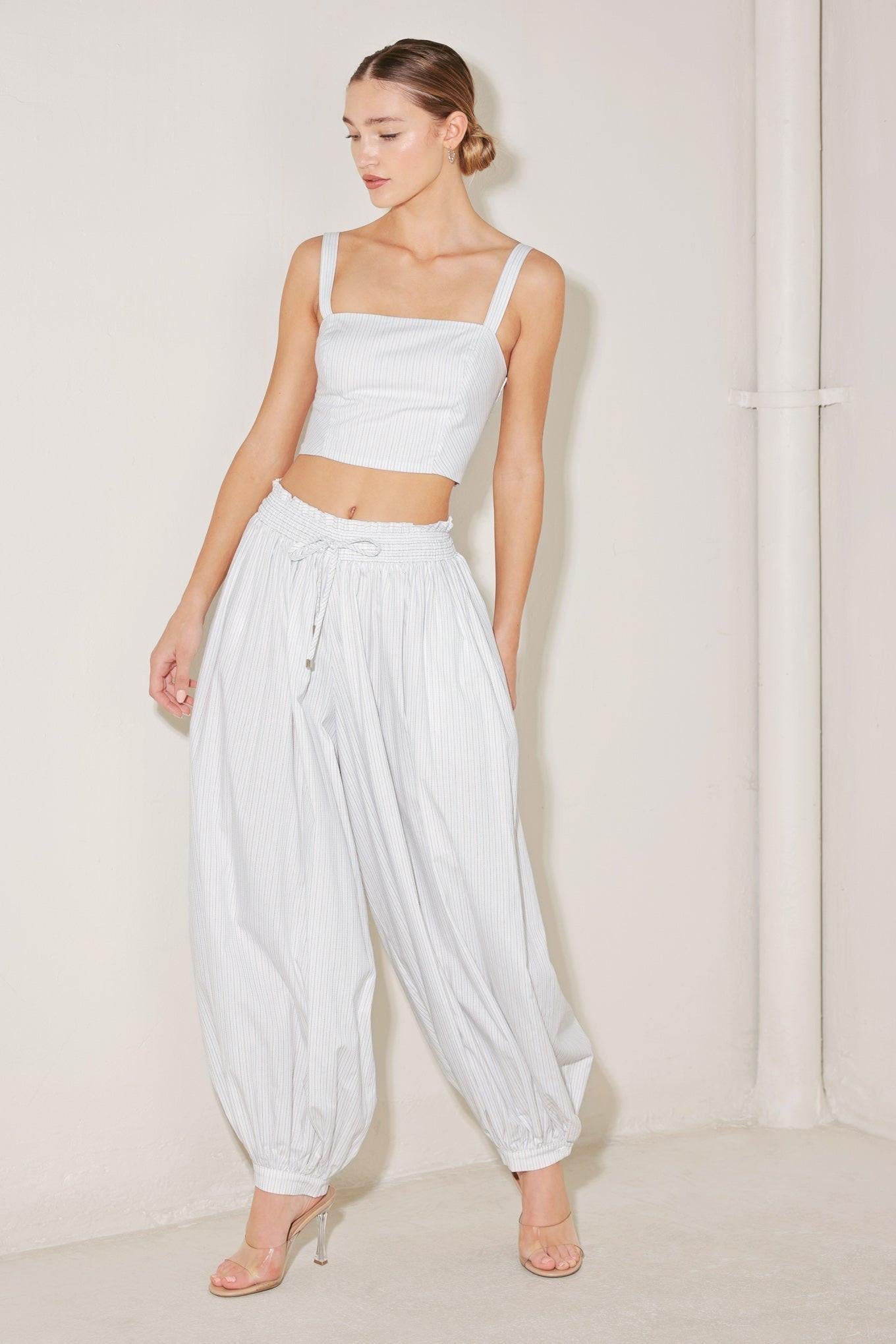 OCEAN BREEZE WOVEN CROP TOP Flying Tomato