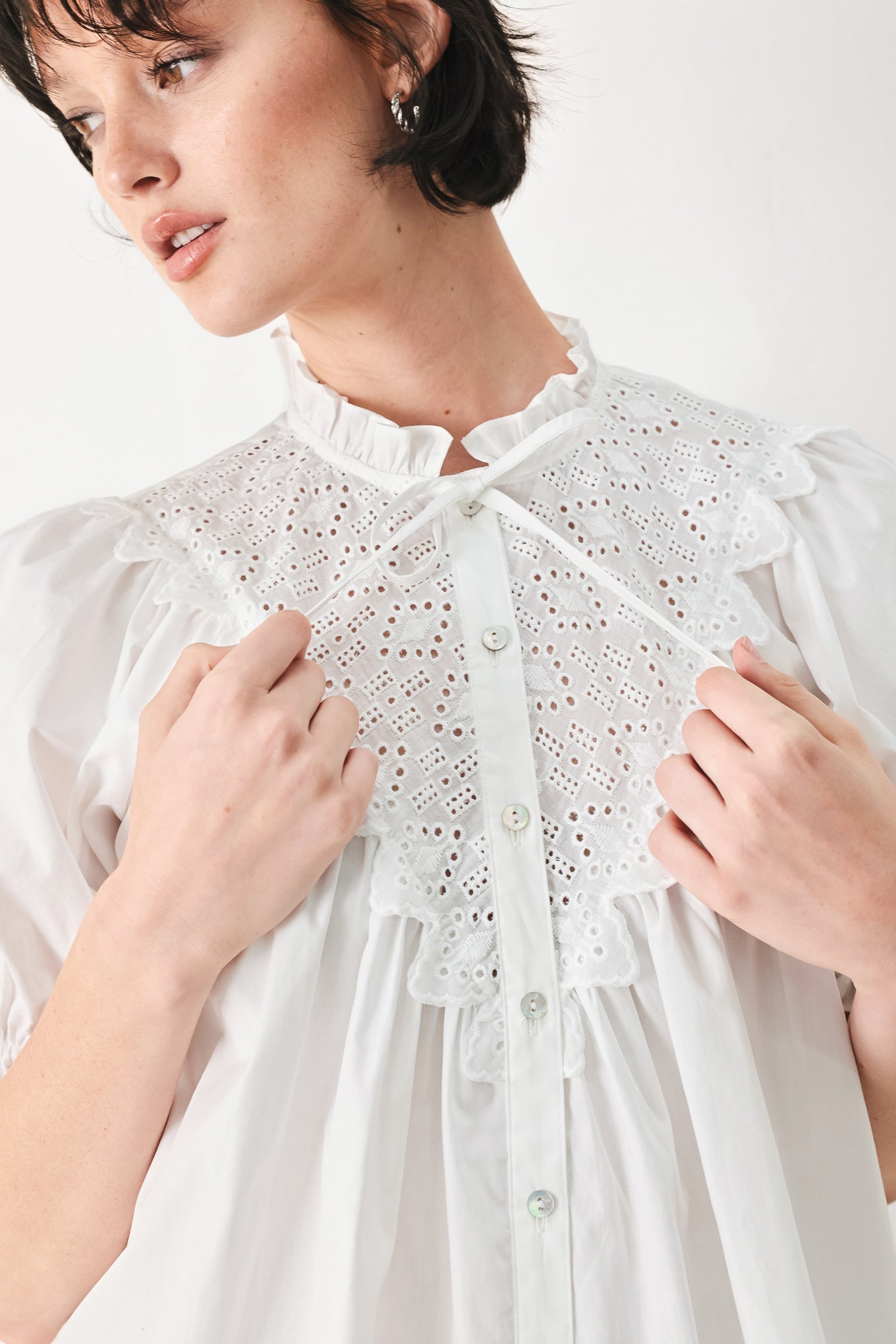SWEET NOTE MOMENT WOVEN TOP Flying Tomato