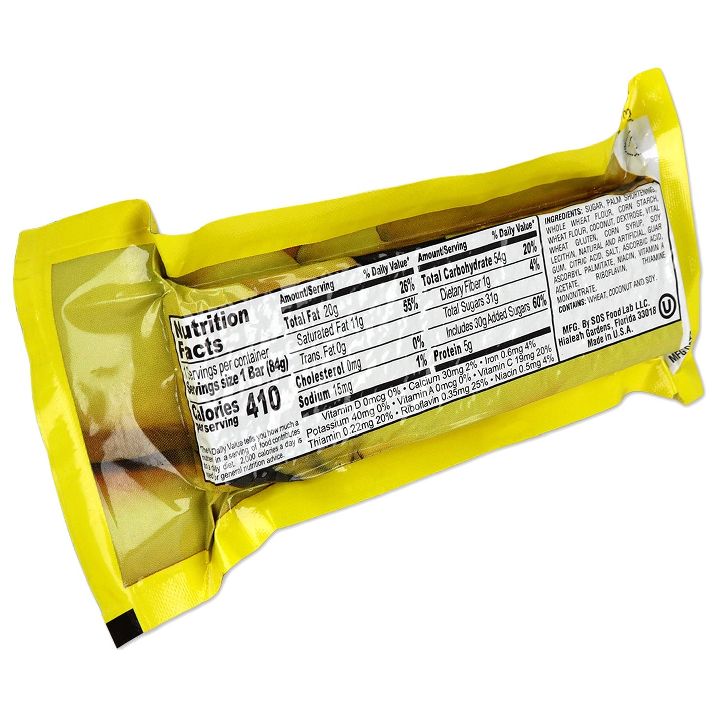 Millennium Energy Bar Banana 400 Calories quakekits.com