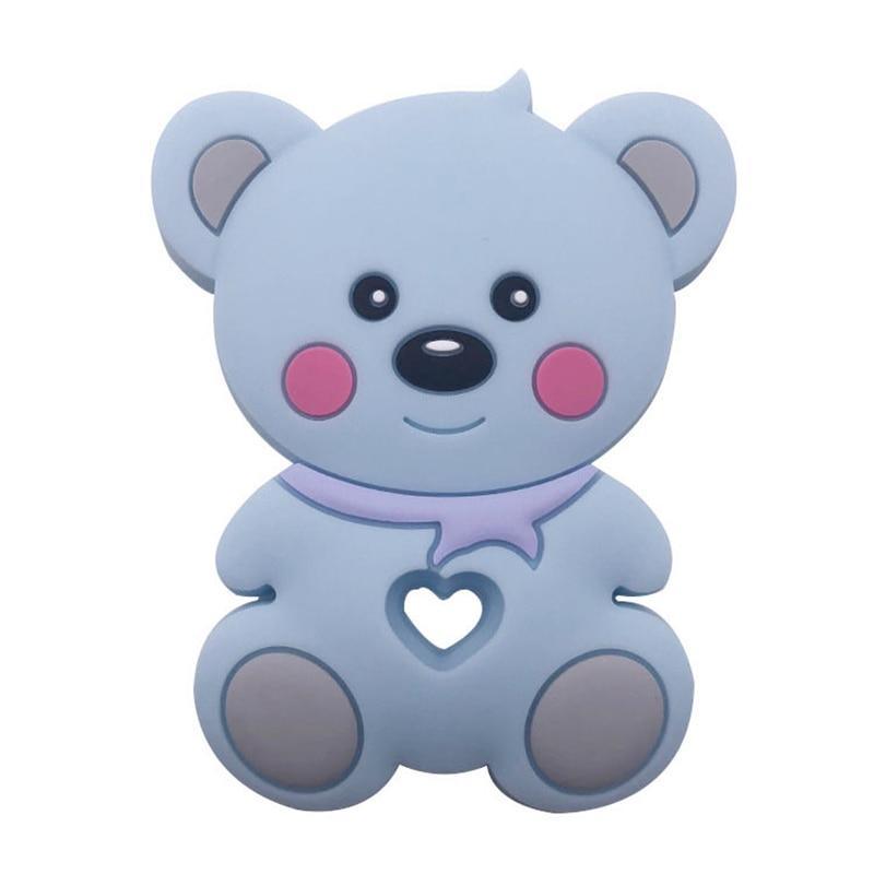 Food Grade Silicone Teethers Animal Fox Koala Teether Baby Silicone Chew Charms Kids Teething Gift Toddler Toys Stevvex