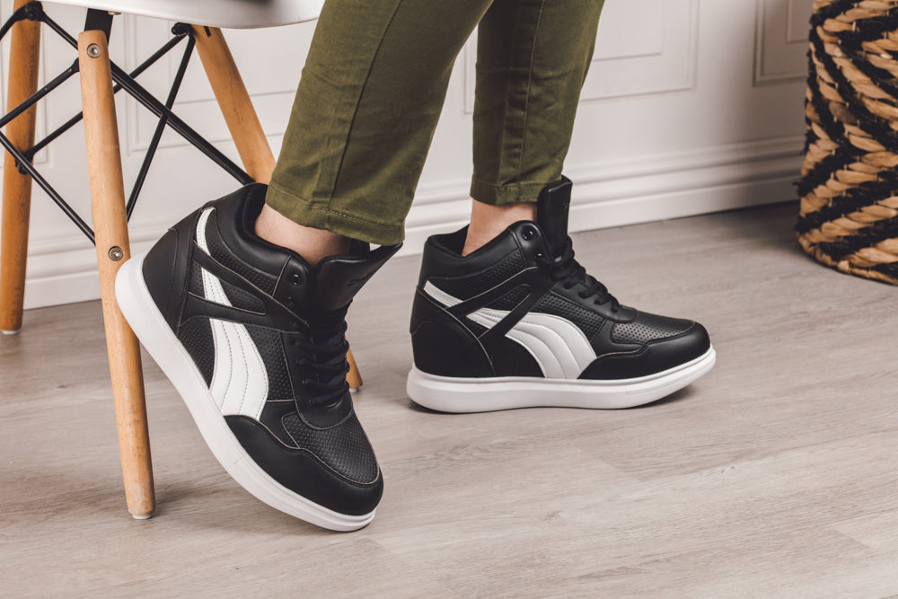 CALTO High-Top Sneaker Elevator Shoes - 3.8 Inches - H71901 Tallmenshoes.com