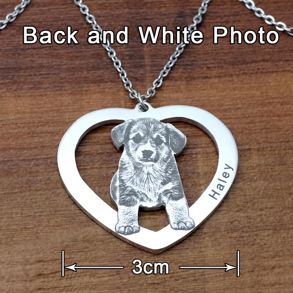 Personalized Photo Necklace,Pet Photo Necklace,Picture Necklace, Memorial Gift