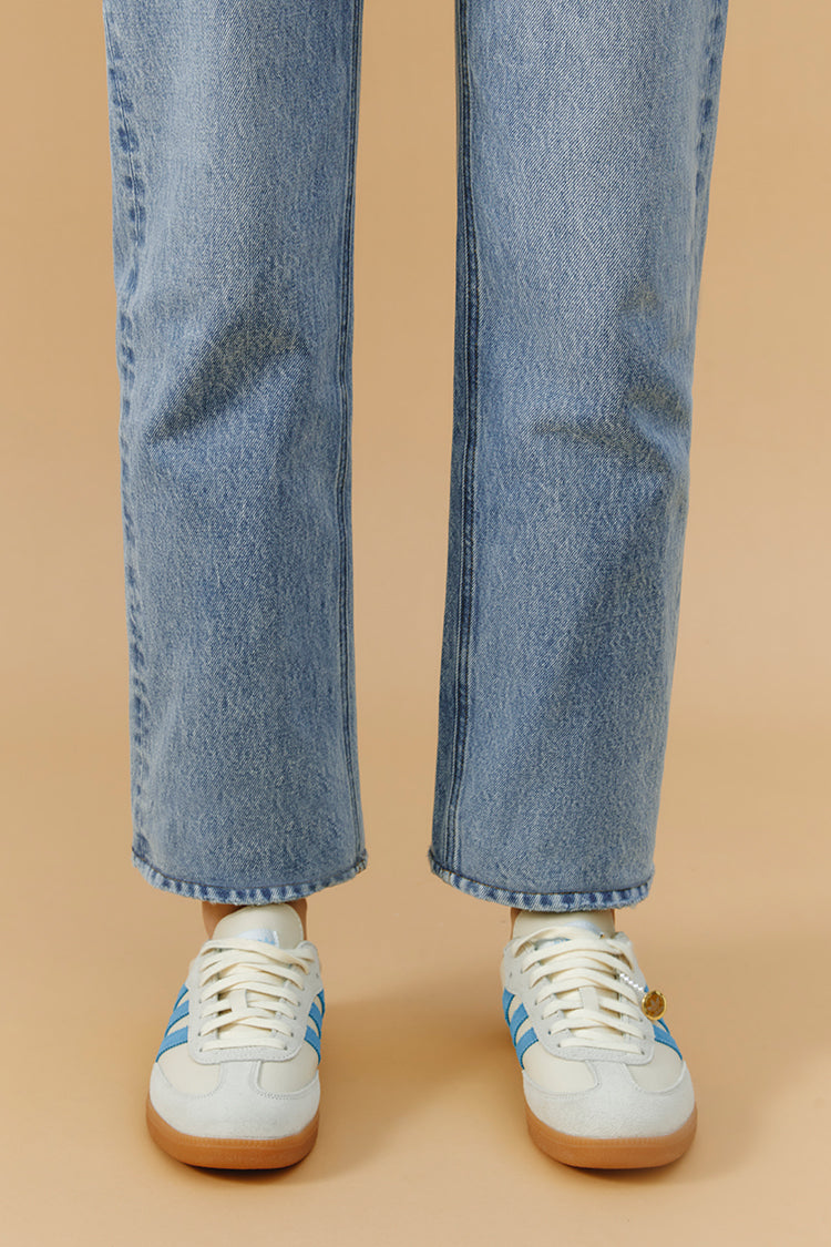 Manhattan High Rise Straight Ankle Jeans HJ160 Hey Joanie