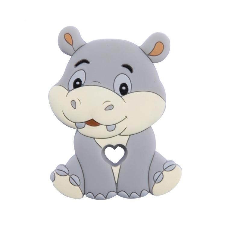 Silicone Teethers Food Grade Tiny Rod Teething Baby Shower Gifts Cartoon Animals Teether Let's Make 1pc Stevvex