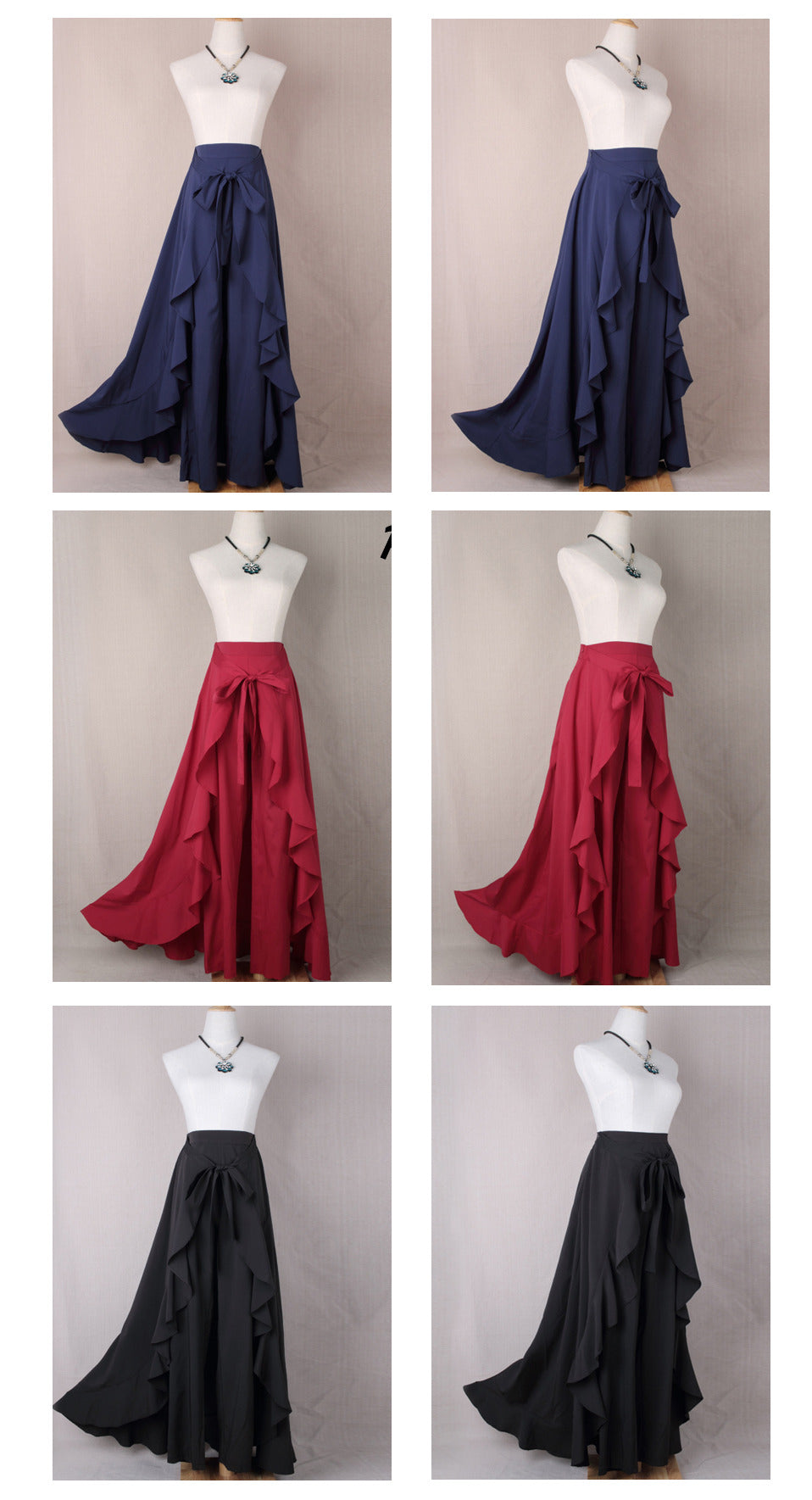 Women Pants Causal Ruffle Drawstring TrouserHigh Waist Loose Dancing Outfits Palazzo Skirt