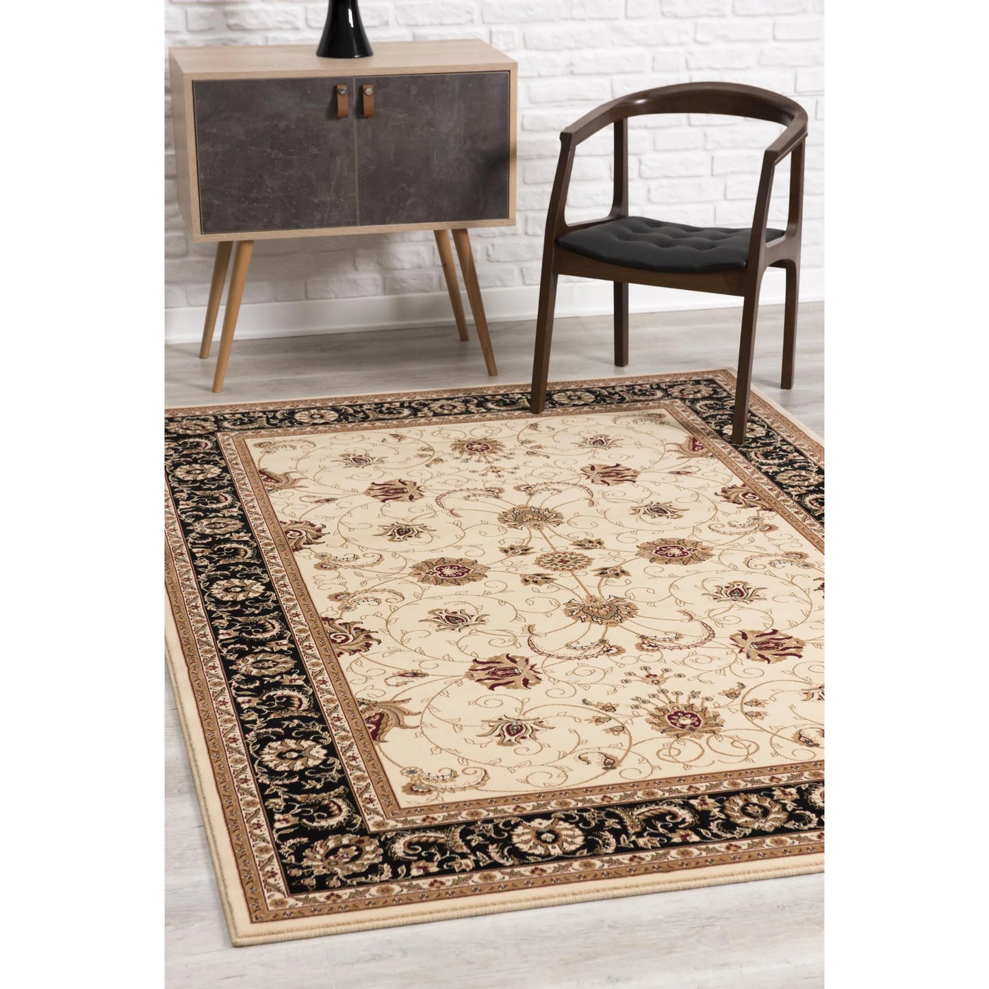 HMS 10' X 13' Beige Brown Oriental Large Boho Style Non-Skid Cow Hide Area Rug for Living Room Hallway Washable Rectangle NovaCart