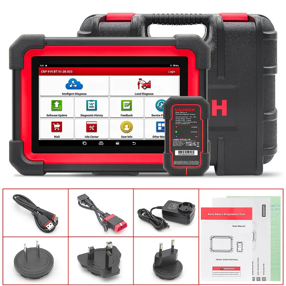 Global Version 2024 LAUNCH X431 CRP919E BT Car Diagnostic Tool with DBScar VII VCI Automotive OBD OBD2 Scanner NovaCart