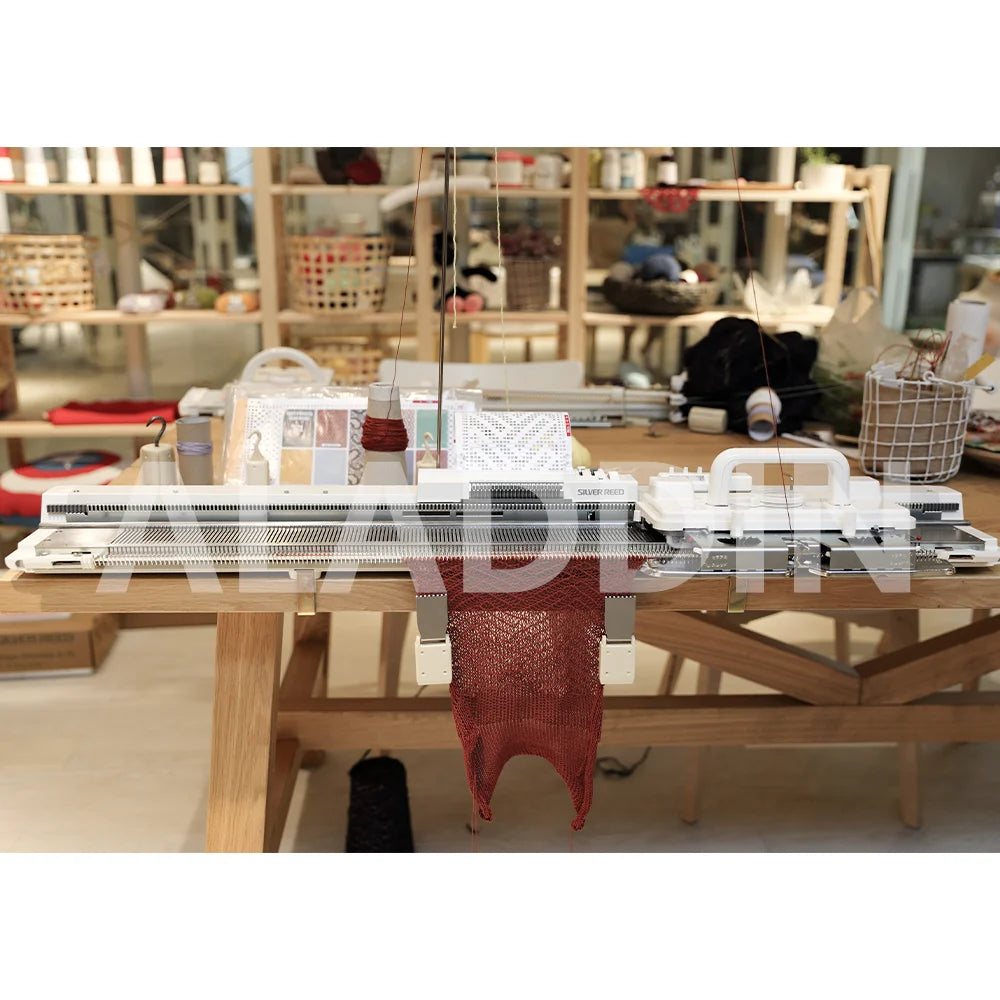 Recruiting Agents High Quality Hand-Operated Jacquard Scarf Making Fabric Weaving Wool Sweater Flat Knitting Machine NovaCart