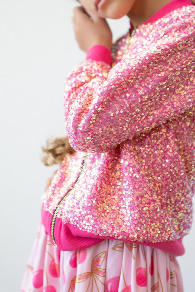 Hot Pink Sequin Jacket Mila & Rose ®