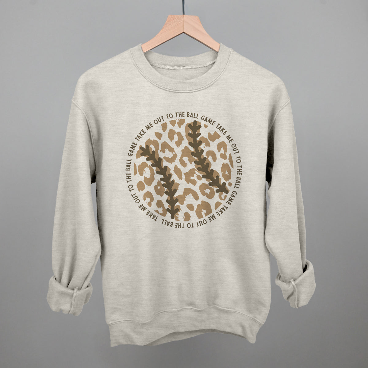 Take Me Out To The Ball Game (Leopard Baseball) Ivy + Cloth