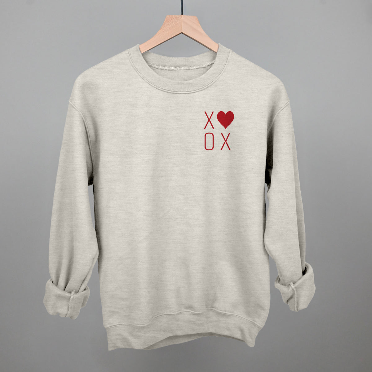 XOXO Heart (Left Chest) Ivy + Cloth