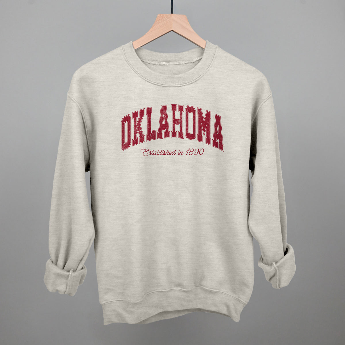 Oklahoma Varsity Arch (Red) Ivy + Cloth