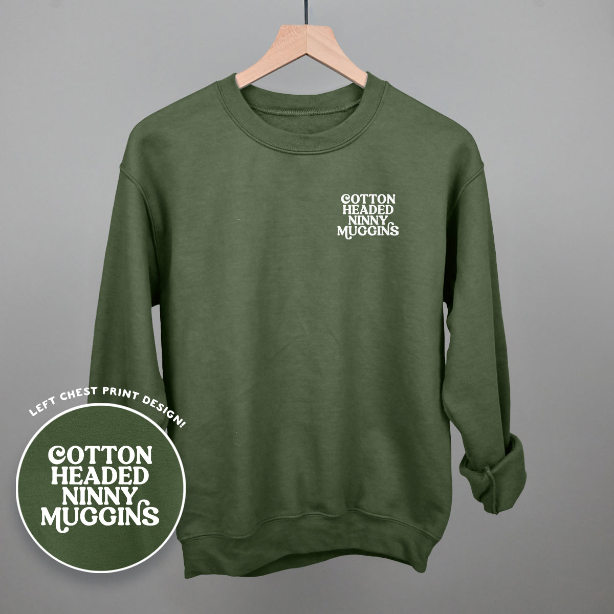 Cotton Headed Ninny Muggins (Left Chest) Ivy + Cloth