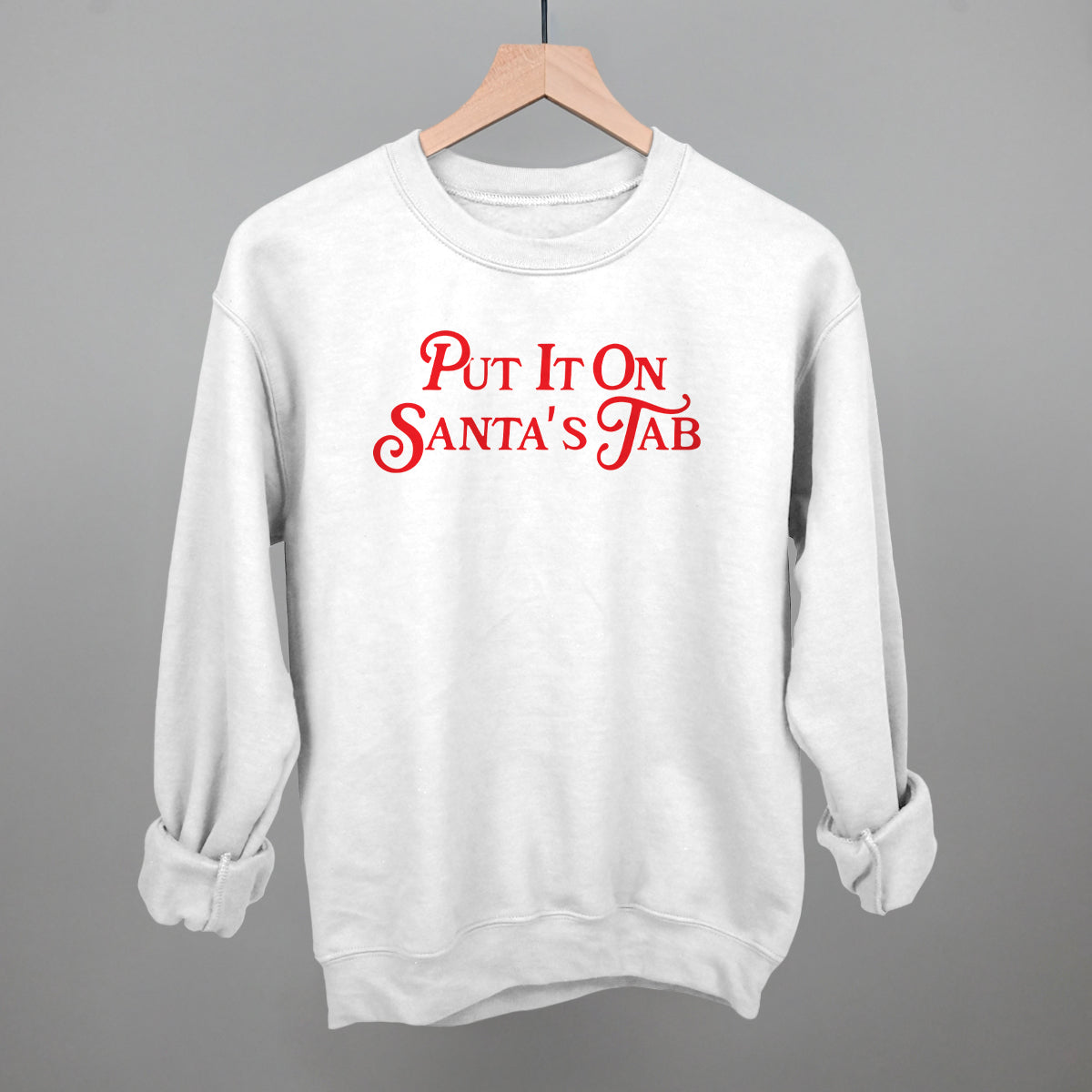 Put It On Santa's Tab (Red) Ivy + Cloth