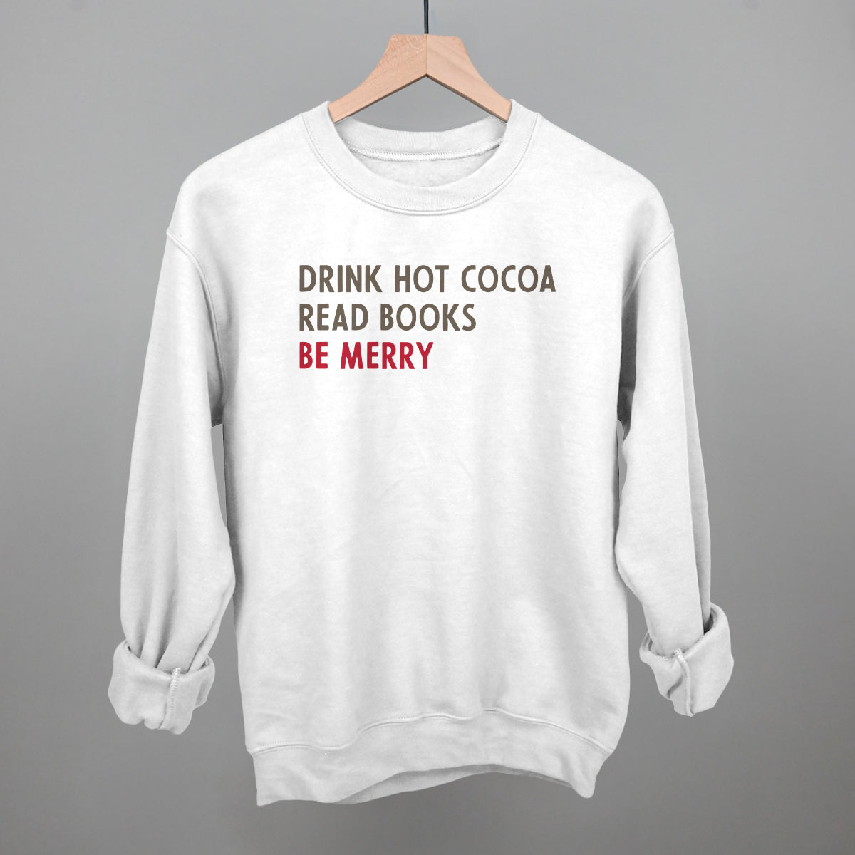 Drink Hot Cocoa Read Books Be Merry Ivy + Cloth