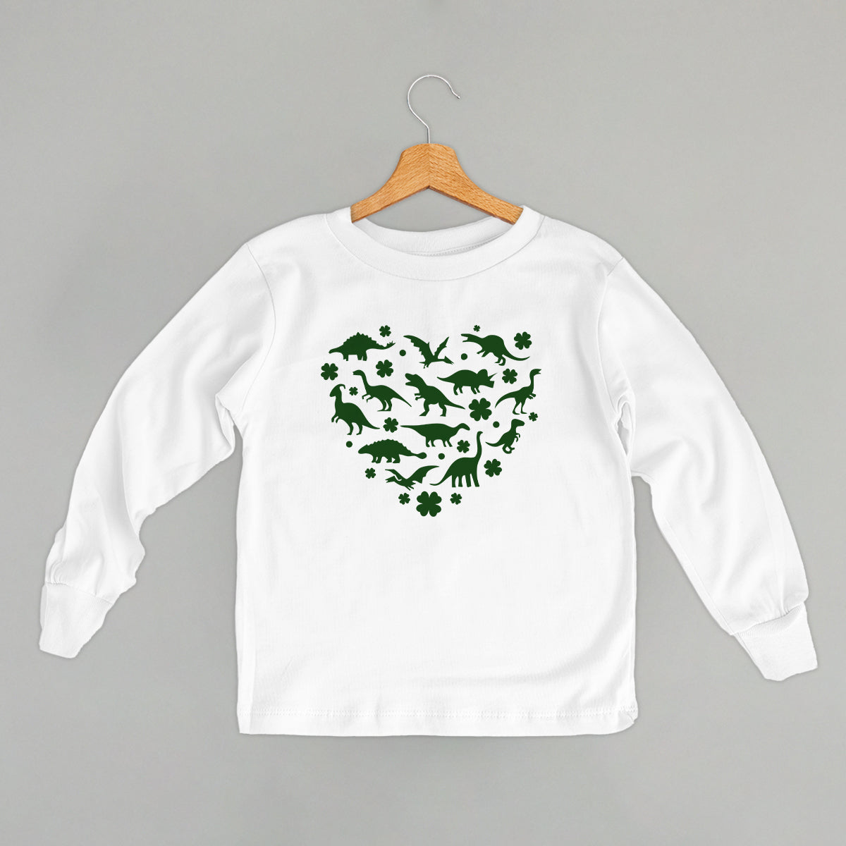 Clovers + Dinosaurs Heart (Kids) Ivy + Cloth